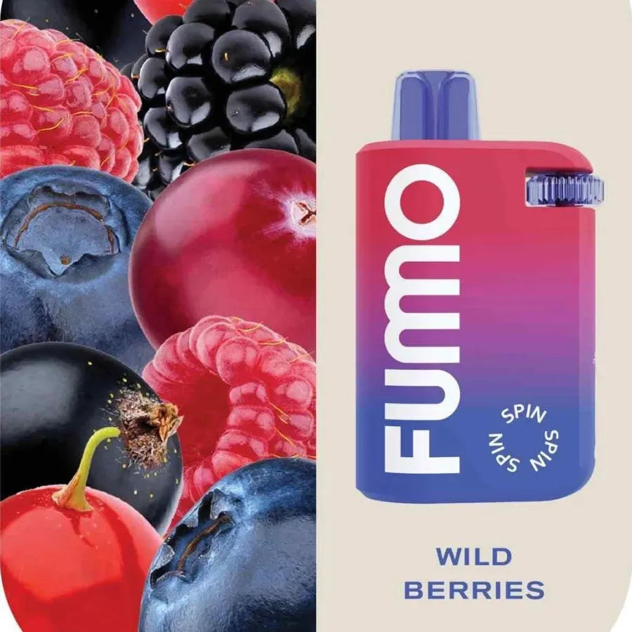 Wild Berries - Fummo Spin 10000 Puffs Disposable Vape 20mg in Dubai, UAE