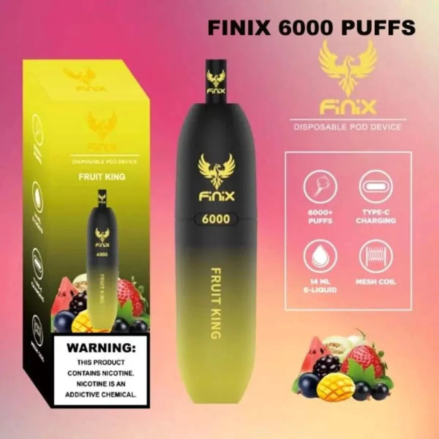 Fruit King   - Finix 6000 Puffs 50mg Disposable Vape In Dubai, UAE