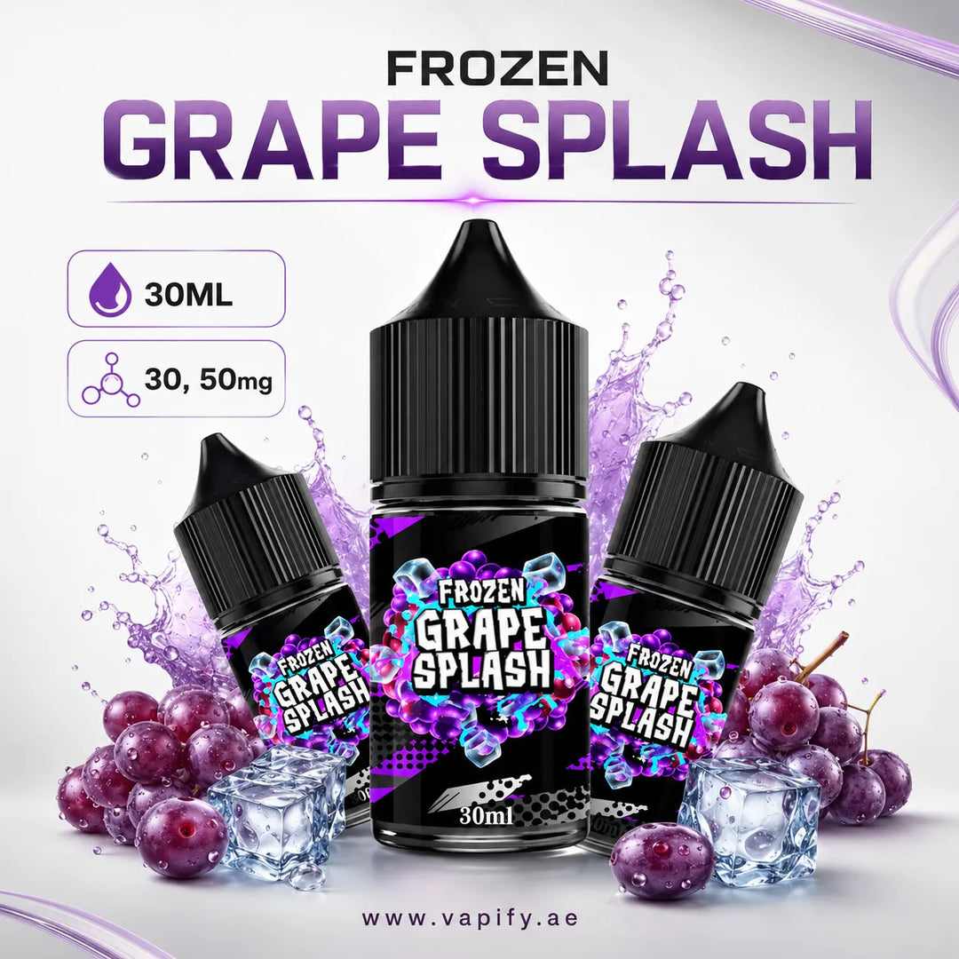 Frozen Grape Splash Saltnic by Sam Vapes