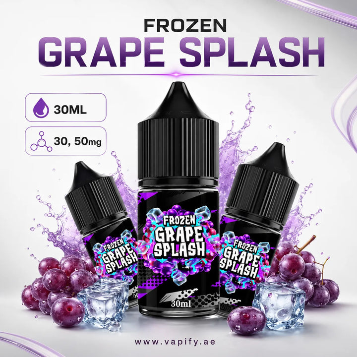 Frozen Grape Splash Saltnic by Sam Vapes