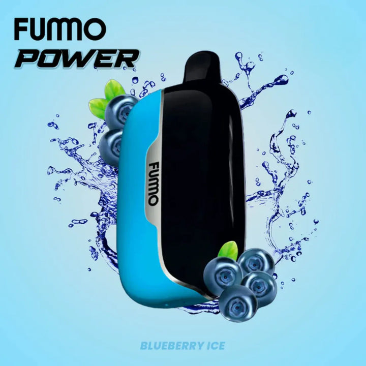 Fummo Power 15000 Puffs Disposable Vape 20mg Blueberry Ice - in Dubai, UAE
