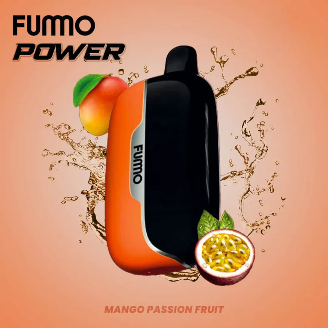 Fummo Power 15000 Puffs Disposable Vape 20mg Mango Passion Fruit - in Dubai, UAE