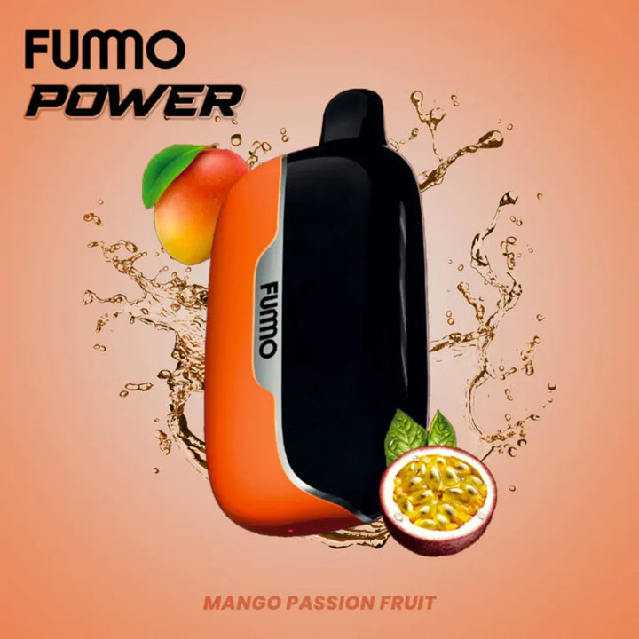 Fummo Power 15000 Puffs Disposable Vape 20mg Mango Passion Fruit - in Dubai, UAE