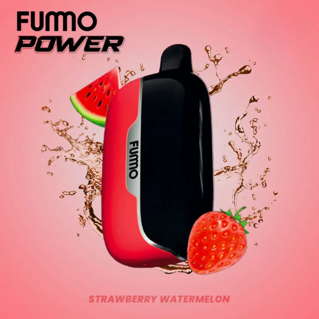 Fummo Power 15000 Puffs Disposable Vape 20mg Strawberry Watermelon - in Dubai, UAE