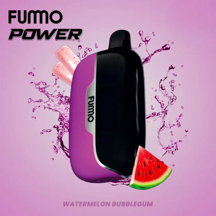 Fummo Power 15000 Puffs Disposable Vape 20mg Watermelon Bubble Gum - in Dubai, UAE