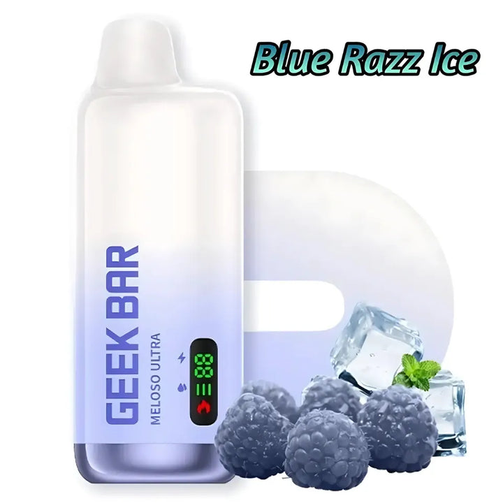 Blue Razz Ice - GEEK BAR Meloso Ultra 10000 Puffs Disposable Vape 50mg Nicotine in UAE