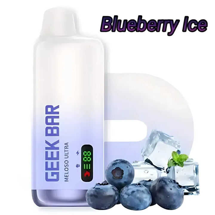 Blueberry Ice  - GEEK BAR Meloso Ultra 10000 Puffs Disposable Vape 50mg Nicotine in UAE