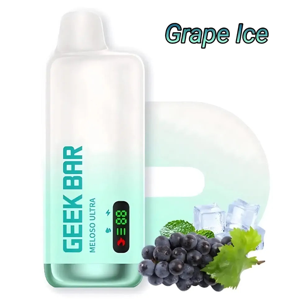 Grape Ice  - GEEK BAR Meloso Ultra 10000 Puffs Disposable Vape 50mg Nicotine in UAE