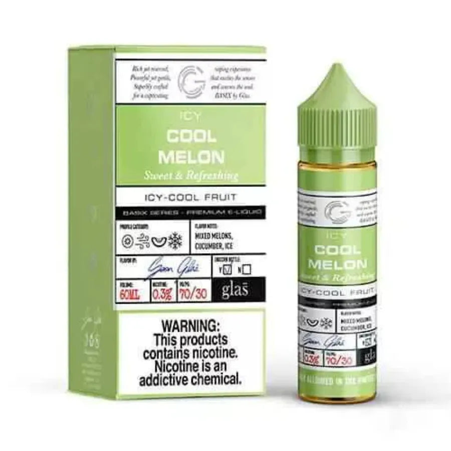 Cool Melon  - GLAS VAPOR Basix Series 60ml E-Liquid in Dubai, UAE