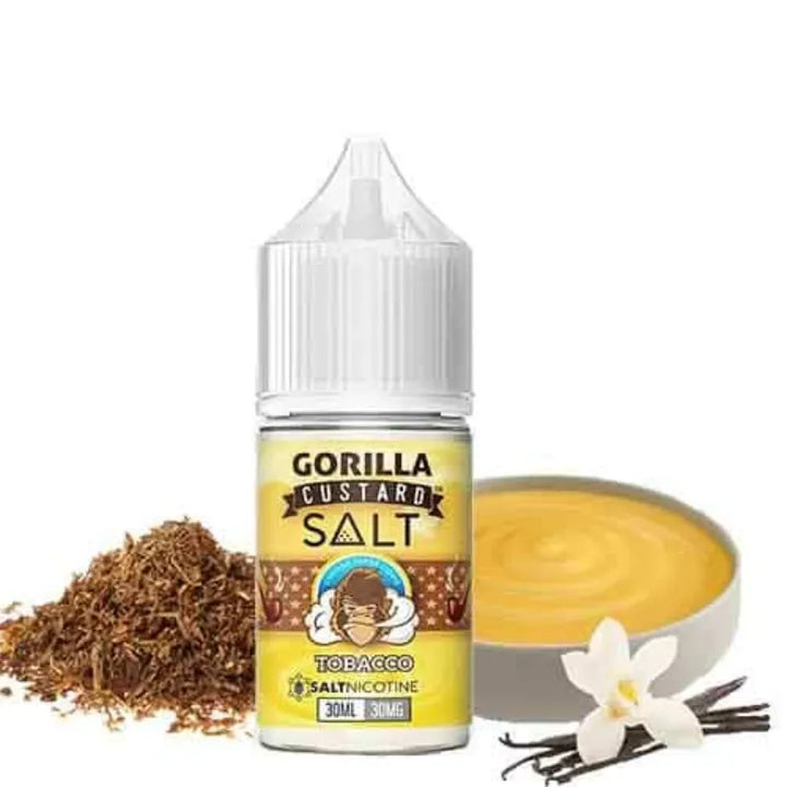 GORILLACUSTARDSaltNicotine30mlVapeE-Liquid-Tobacco