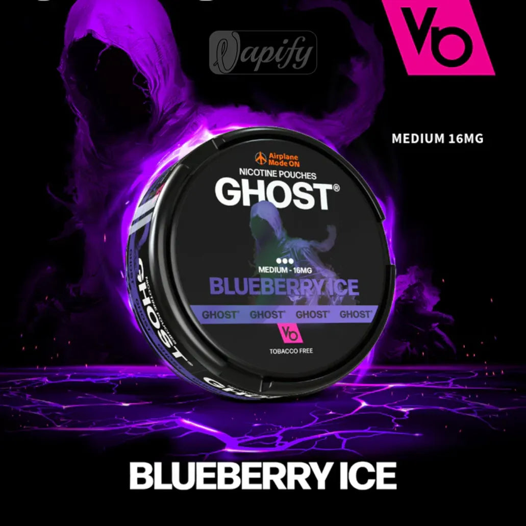 Ghost Nicotine Pouches Blueberry Ice 16mg By Vapes Bars in Dubai, UAE