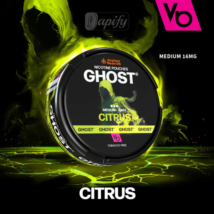 Ghost Nicotine Pouches Citrus 16mg By Vapes Bars in Dubai, UAE