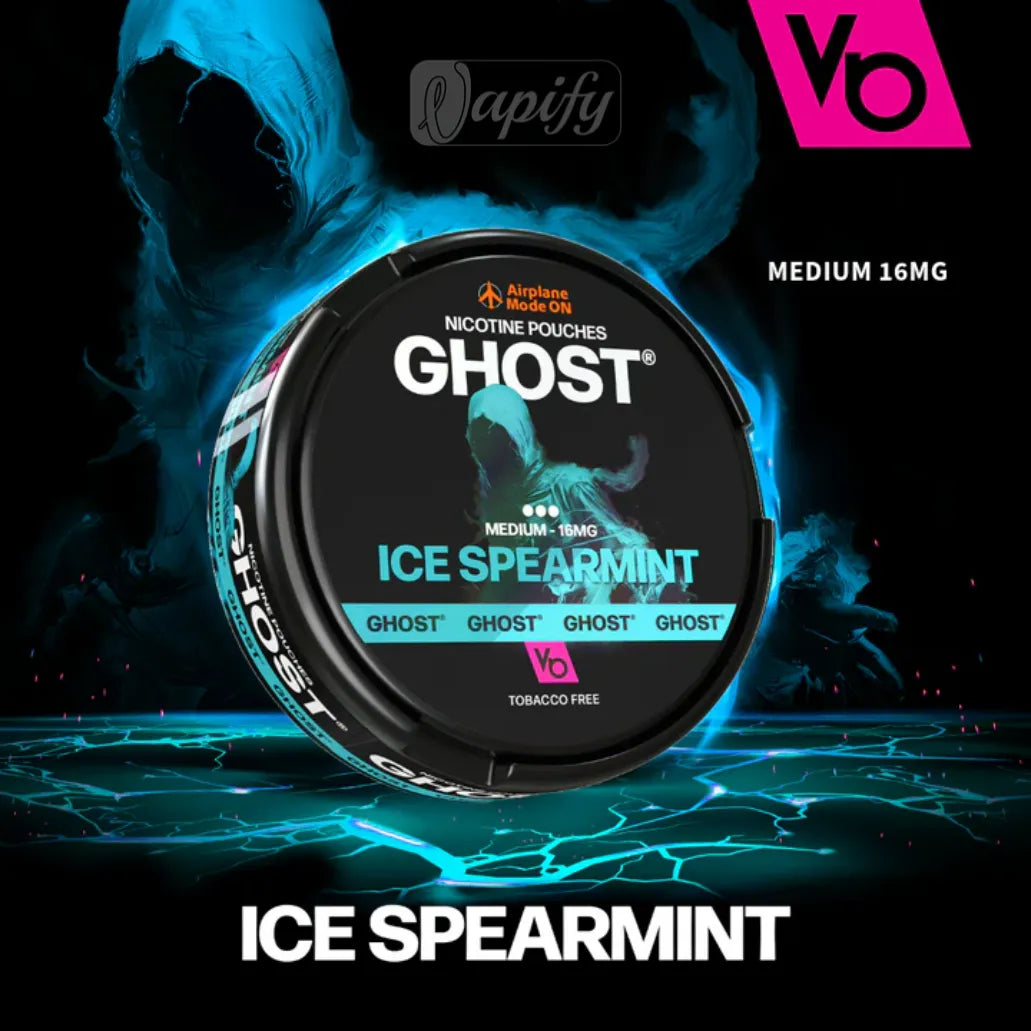 Ghost Nicotine Pouches Ice Spearmint 16mg By Vapes Bars in Dubai, UAE
