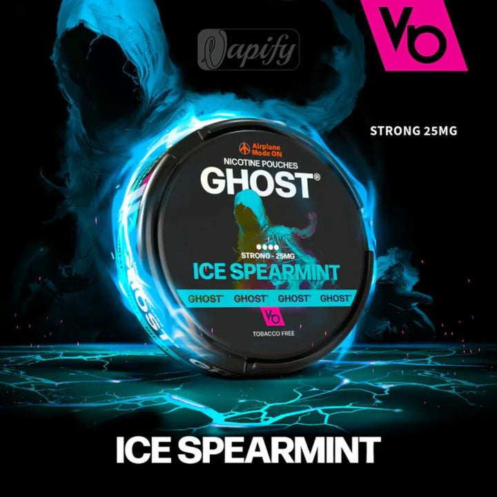 Ghost Nicotine Pouches Ice Spearmint 25mg By Vapes Bars in Dubai, UAE