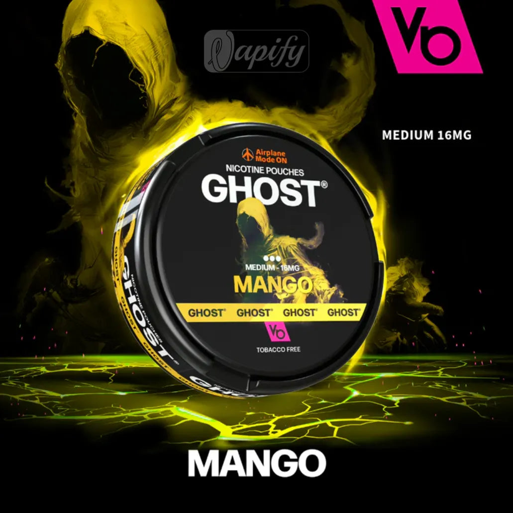 Ghost Nicotine Pouches Mango 16mg By Vapes Bars in Dubai, UAE