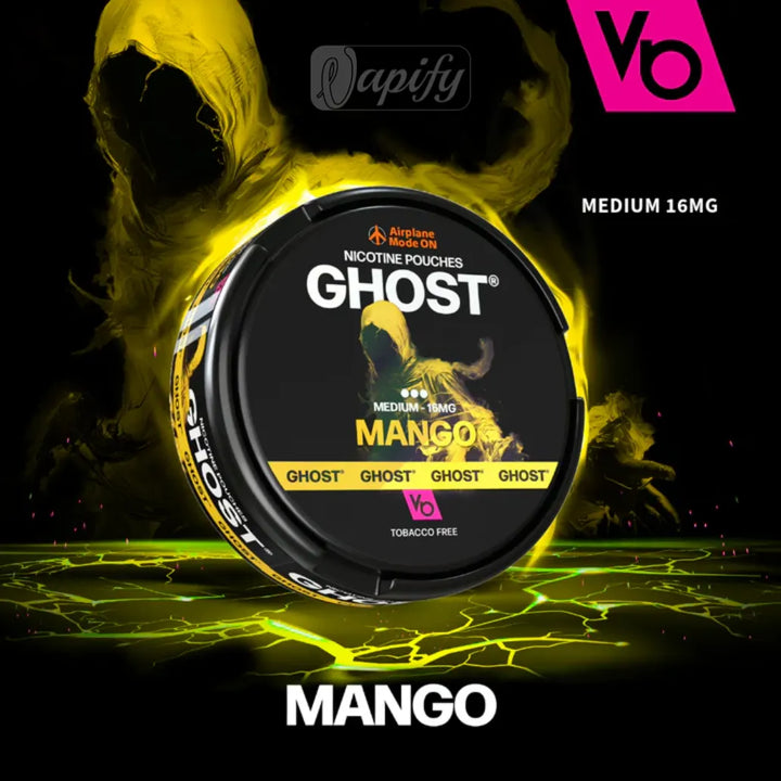 Ghost Nicotine Pouches Mango 16mg By Vapes Bars in Dubai, UAE