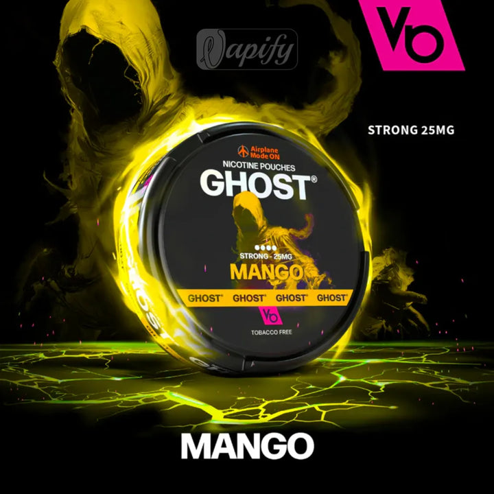 Ghost Nicotine Pouches Mango 25mg By Vapes Bars in Dubai, UAE