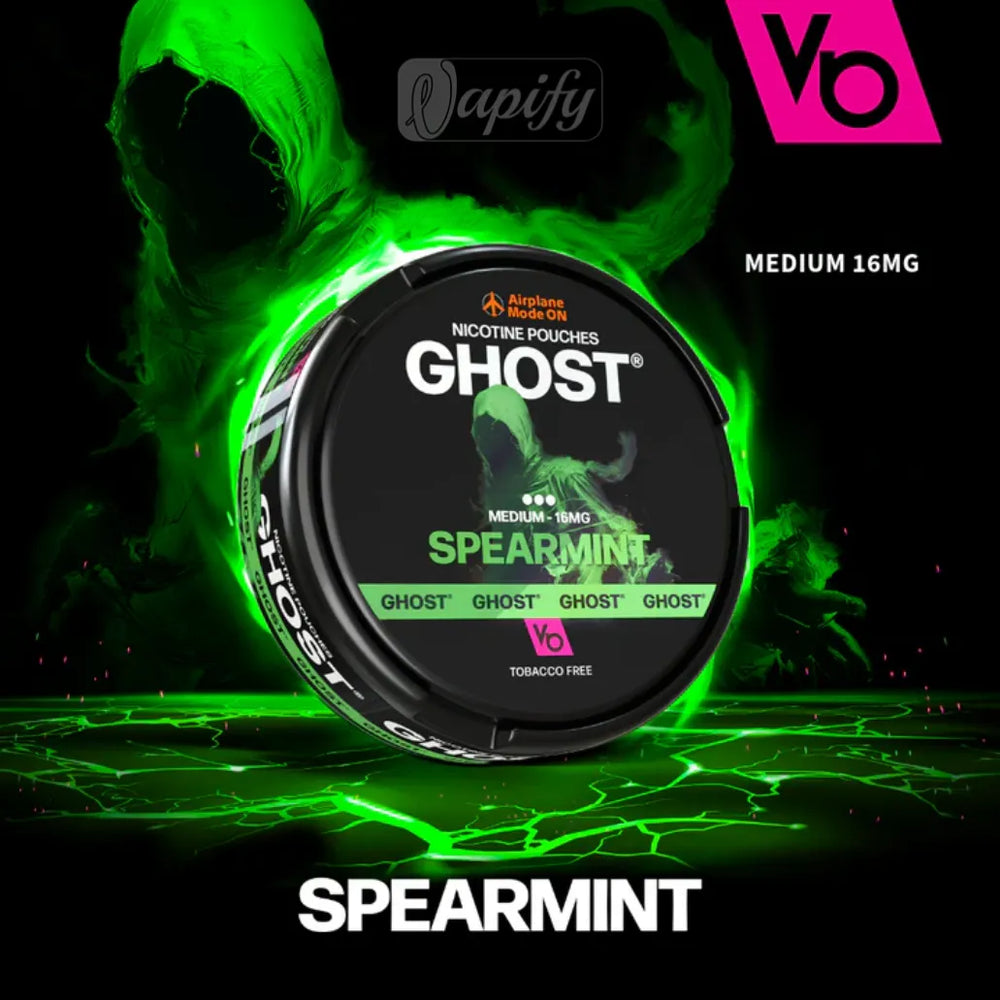 Ghost Nicotine Pouches Spearmint 16mg By Vapes Bars in Dubai, UAE
