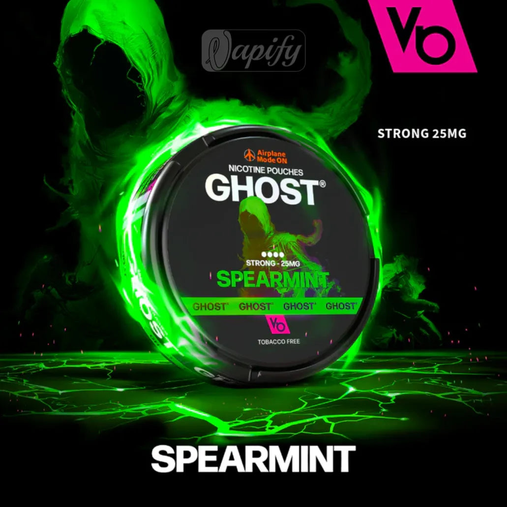 Ghost Nicotine Pouches Spearmint 25mg By Vapes Bars in Dubai, UAE