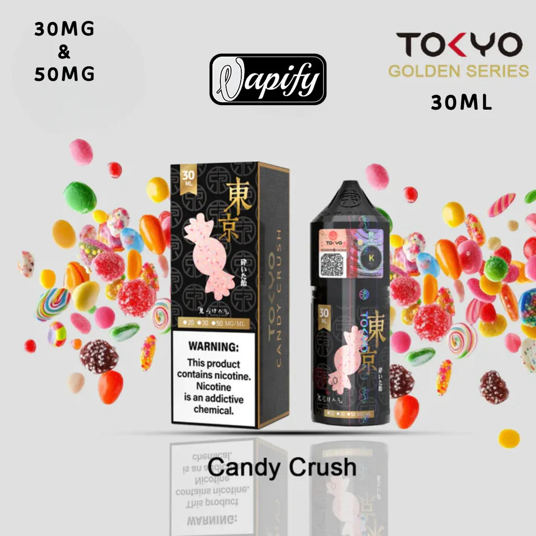 Golden Candy Crush - Tokyo Golden Series Saltnic 30ml E-liquid in Dubai, UAE