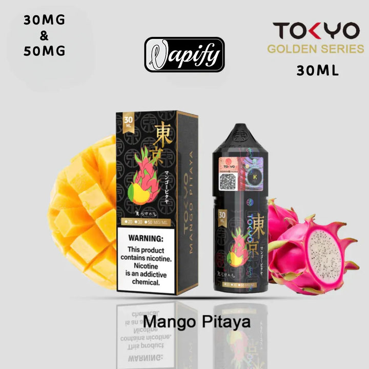 Golden Mango Pitaya - Tokyo Golden Series Saltnic 30ml E-liquid in Dubai, UAE