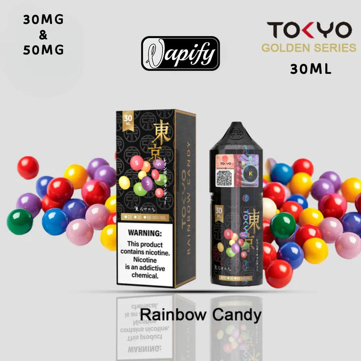  Golden Rainbow Candy - Tokyo Golden Series Saltnic 30ml E-liquid in Dubai, UAE