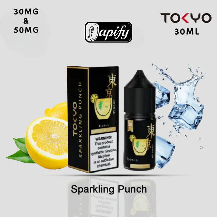 Golden Sparkling Punch - Tokyo Golden Series Saltnic 30ml E-liquid in Dubai, UAE