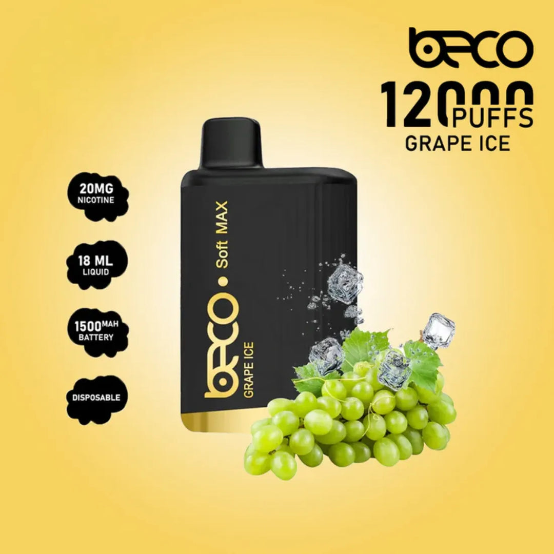 Grape Ice  - Beco Soft Max 12000 Puffs Disposable Vape in Dubai, UAE