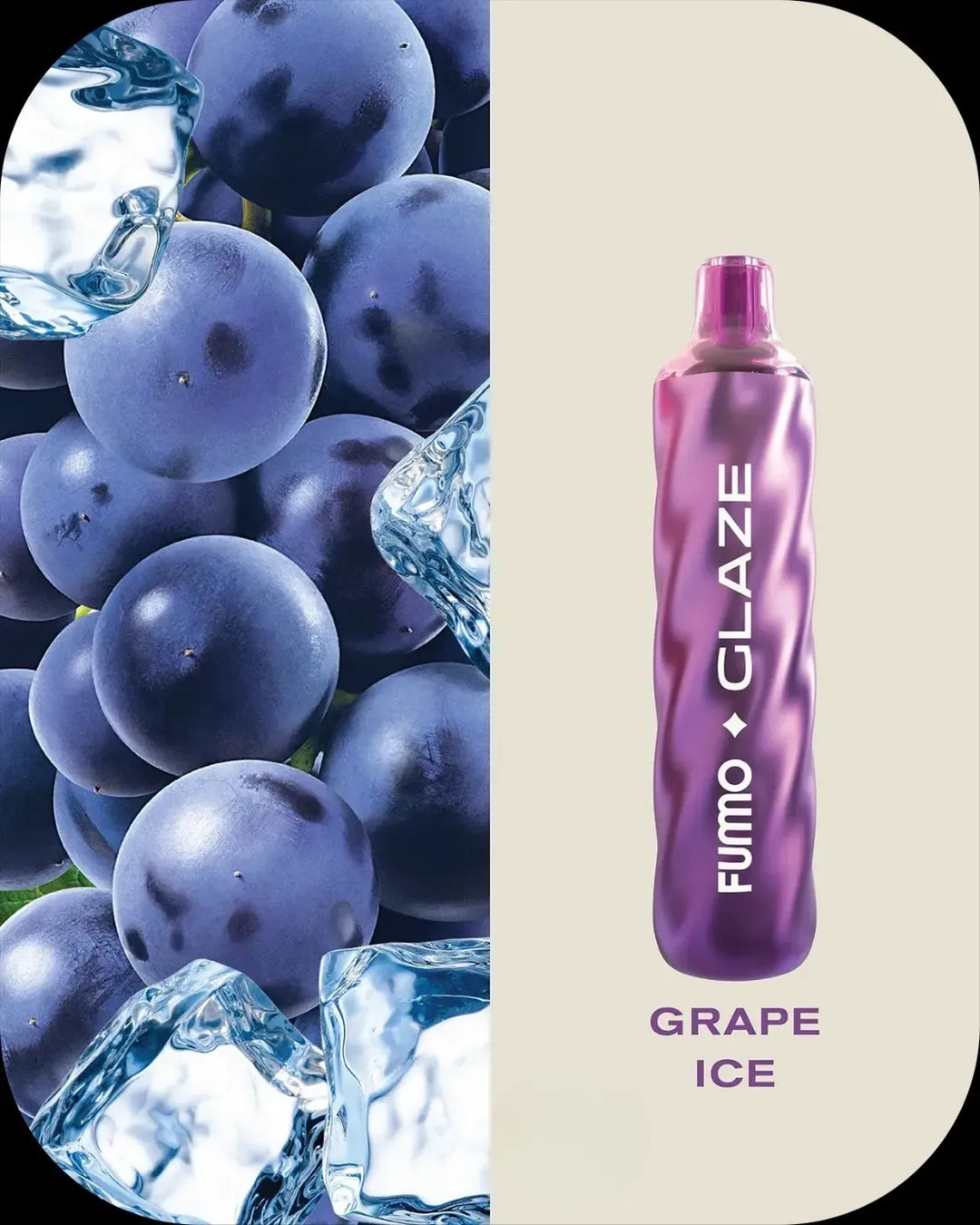 Grape Ice -FUMMO Glaze 4500 Puffs Disposable Vape 20mg Nicotine in Dubai, UAE