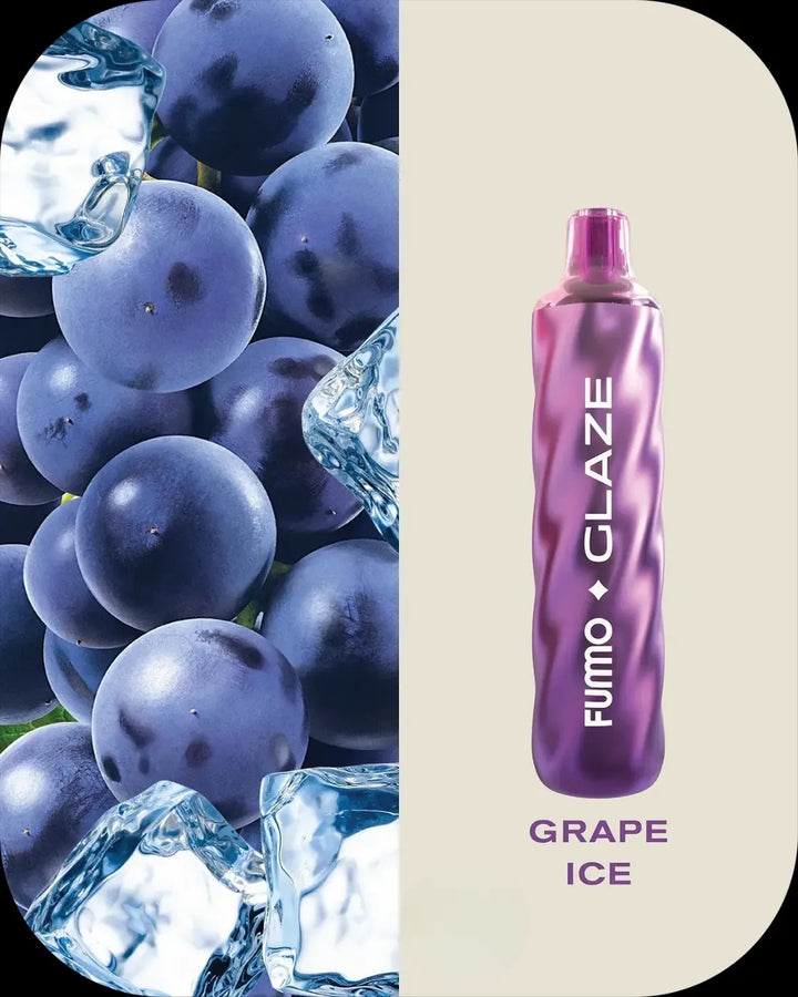 Grape Ice -FUMMO Glaze 4500 Puffs Disposable Vape 20mg Nicotine in Dubai, UAE
