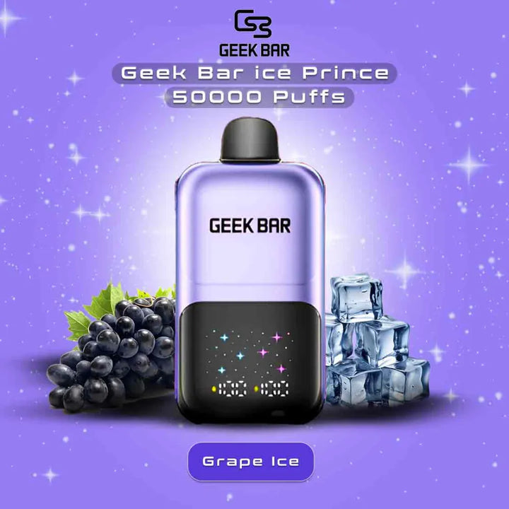 Grape Ice- Geek Bar Ice Prince 50000 Puffs Disposable Vape in Dubai, UAE