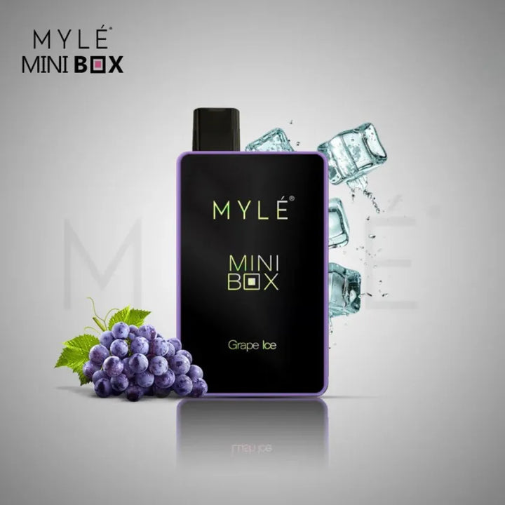 Grape Ice - Myle Mini Box 1500 Puffs Disposable Vape 20mg Nicotine in Dubai, UAE 