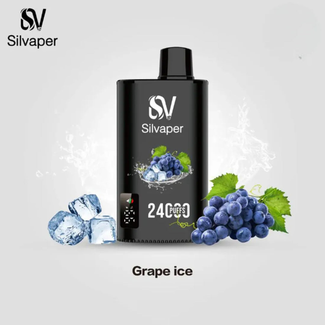 Grape Ice - Silvaper 24000 Puffs Disposable Vape 2% Nicotine in Dubai, UAE