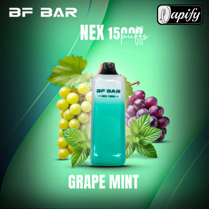 Grape Mint - BF BAR NEX 15000 Puffs Disposable Vape in Dubai, UAE