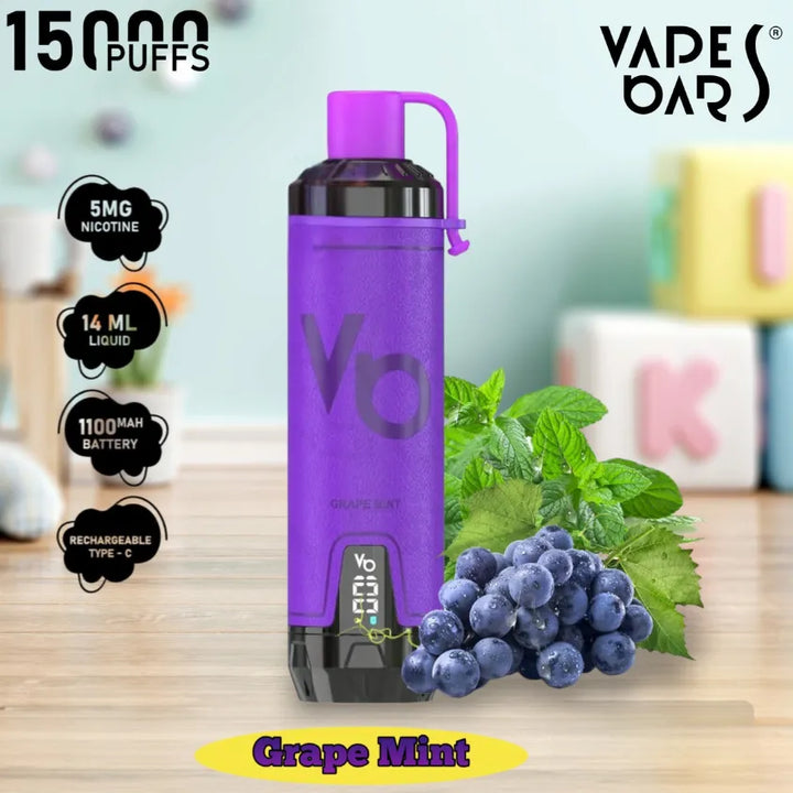 Grape Mint - Vapes Bar Ghost Shisha 15000 Puffs Disposable Vape in Dubai,  UAE