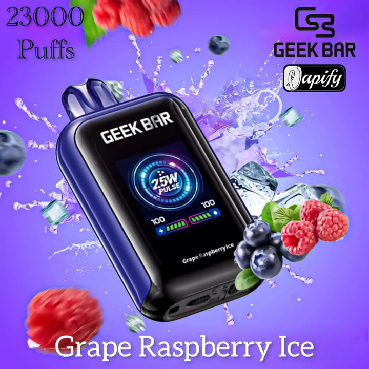 Grape Raspberry - Geek Bar 23000 Puffs 50mg Disposable Vape in Dubai, UAE