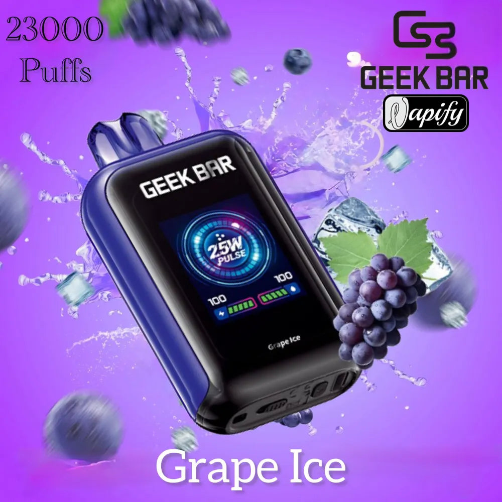 Grape Ice - Geek Bar 23000 Puffs 50mg Disposable Vape in Dubai, UAE