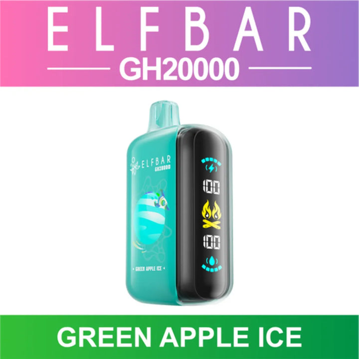 Green Apple Ice - Elf Bar GH20000 Puffs Disposable Vape in Dubai, UAE