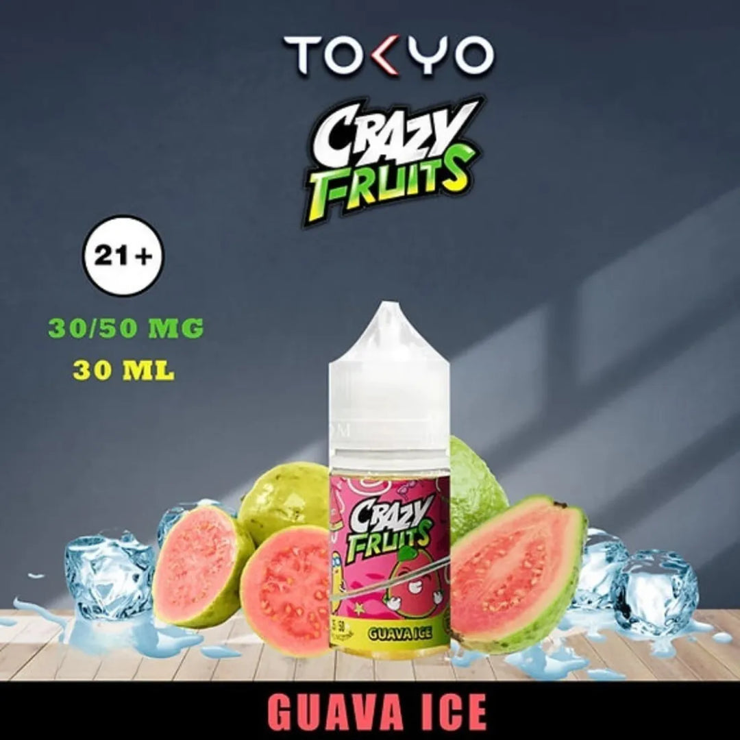 Guava Ice- Tokyo Crazy Fruits Salt Nicotine 30ml E-liquid in Dubai, UAE