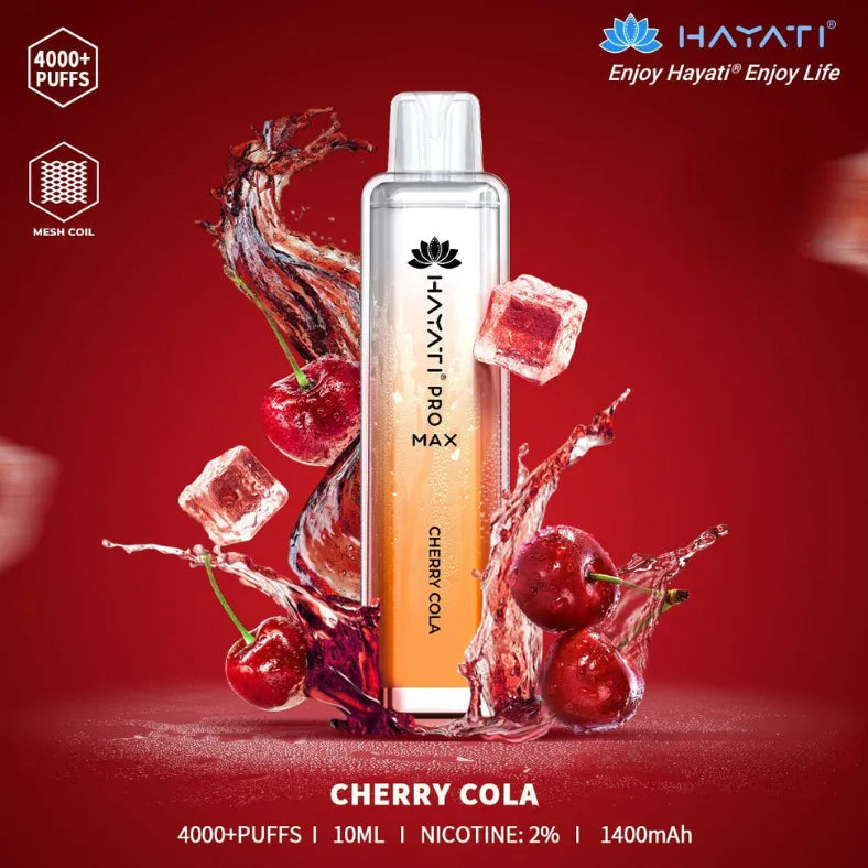 Cherry Cola  - HAYATI Pro Max 4000 Puffs Disposable Vape 20mg in Dubai, UAE