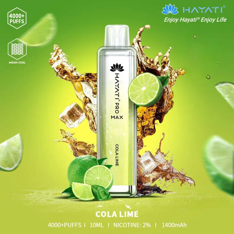 Cola Lime  - HAYATI Pro Max 4000 Puffs Disposable Vape 20mg in Dubai, UAE