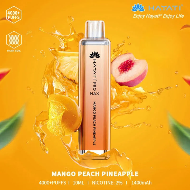 Mango Peach Pineapple  - HAYATI Pro Max 4000 Puffs Disposable Vape 20mg in Dubai, UAE