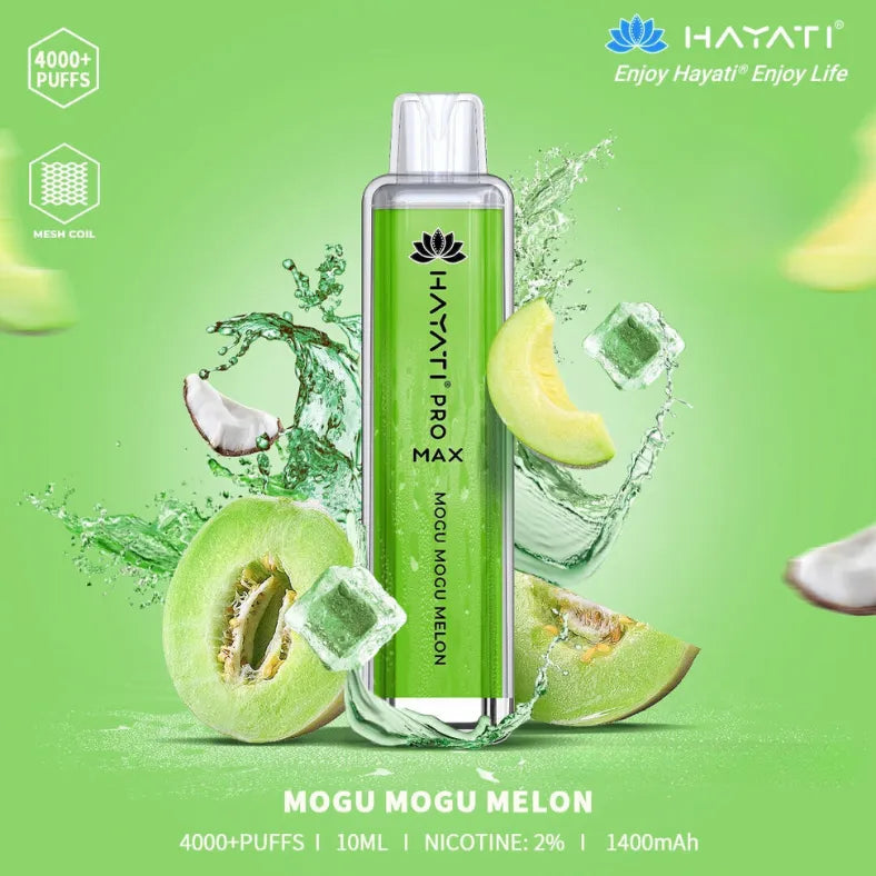 Mogu Mogu Melon  - HAYATI Pro Max 4000 Puffs Disposable Vape 20mg in Dubai, UAE