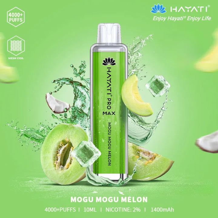 Mogu Mogu Melon  - HAYATI Pro Max 4000 Puffs Disposable Vape 20mg in Dubai, UAE
