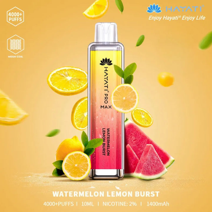 Watermelon Lemonade Burst  - HAYATI Pro Max 4000 Puffs Disposable Vape 20mg in Dubai, UAE