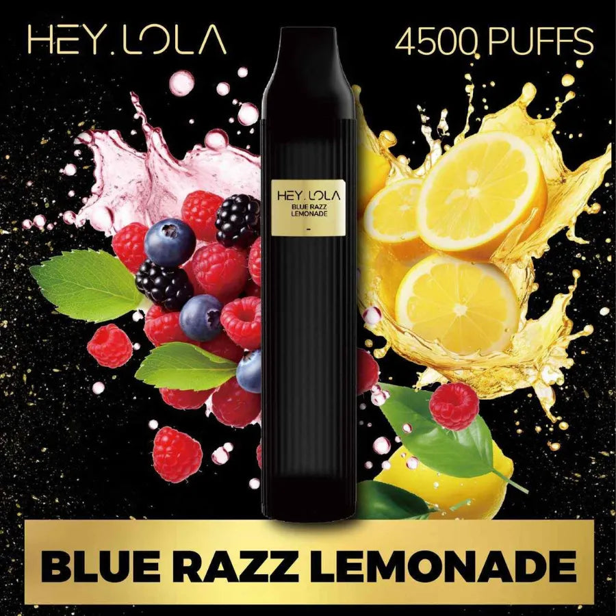 Blue Razz Lemonade - HEY LOLA 4500 Puffs Disposable Vape 20mg Nicotine in Dubai, UAE