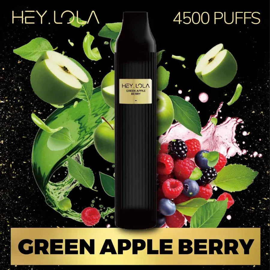 Green Apple Berry  - HEY LOLA 4500 Puffs Disposable Vape 20mg Nicotine in Dubai, UAE
