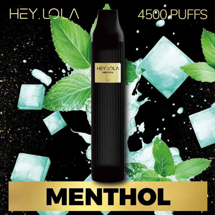 Menthol  - HEY LOLA 4500 Puffs Disposable Vape 20mg Nicotine in Dubai, UAE