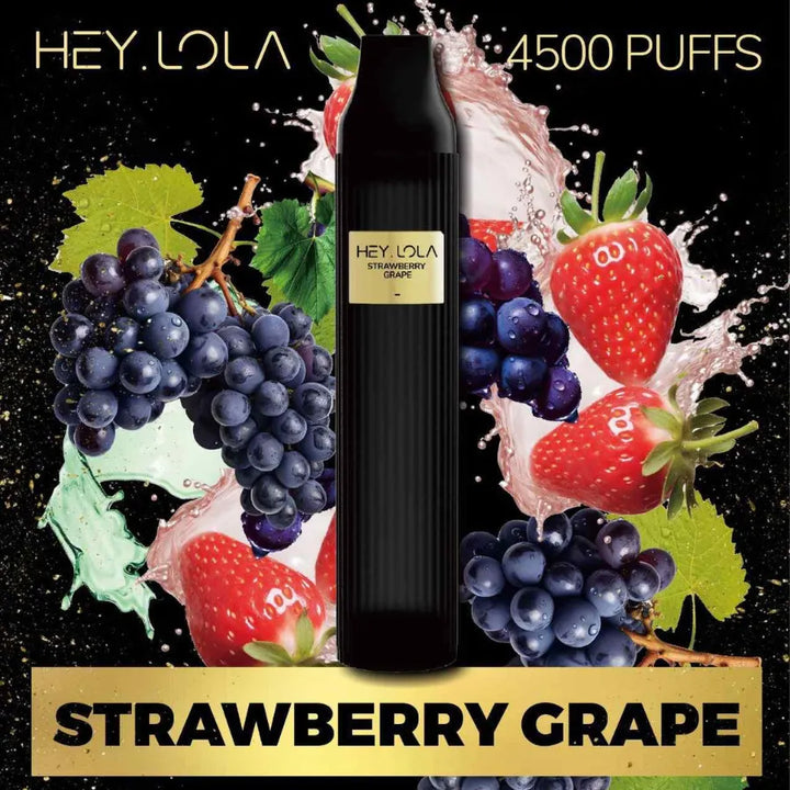 Strawberry Grape  - HEY LOLA 4500 Puffs Disposable Vape 20mg Nicotine in Dubai, UAE