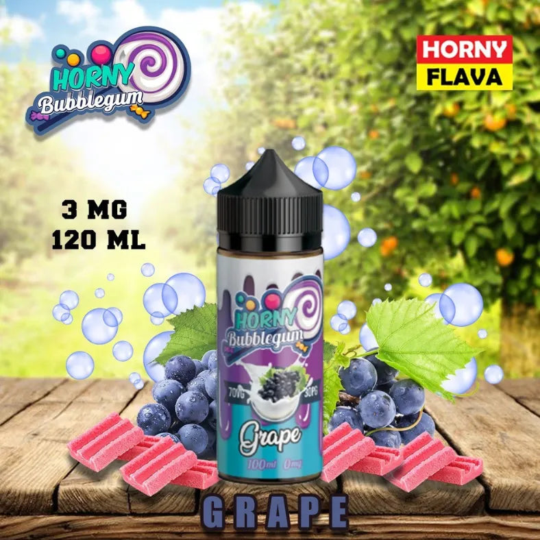 HORNYFLAVA120mlE-Liquid3mgVapeJuice-Grape